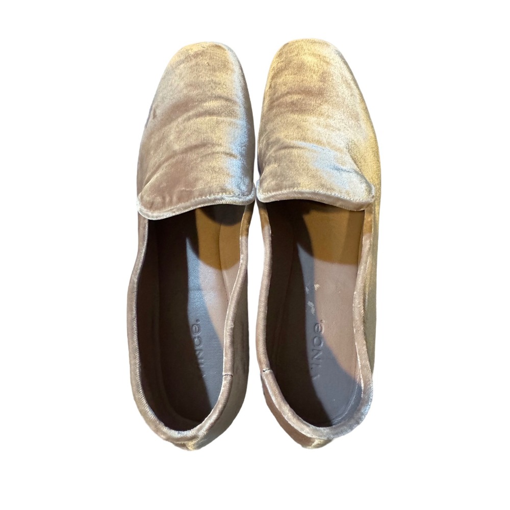 Vince Bray Blush Rose Velvet Loafers Flats Made in Italy Womens 9.5 Old Money - Picture 7 of 9